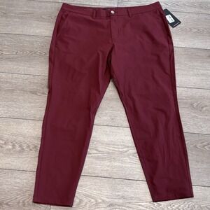 Primo Golf‎ Pants Mens 40x30 Maroon Wine NWT Athletic Preppy Casual Outdoors